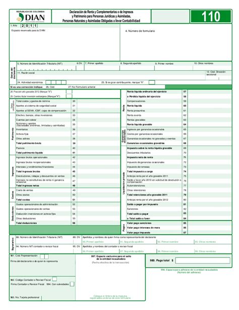 formulario declaracion de renta 2022